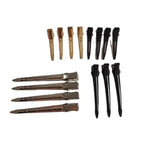 Spinki Clipsy do włosów metalowe srebrne 4,5 cm 